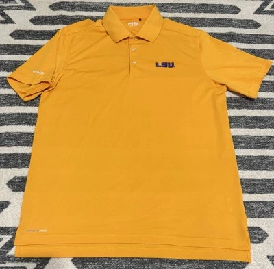 Polo de golf Ping LSU Tigers para hombre grande rendimiento dorado Sensorcool Foto 1 de 4