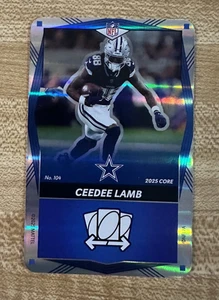 2025 Uno Elite Edition Football CeeDee Lamb Blue Foil Card104  Dallas Cowboys - Picture 1 of 2