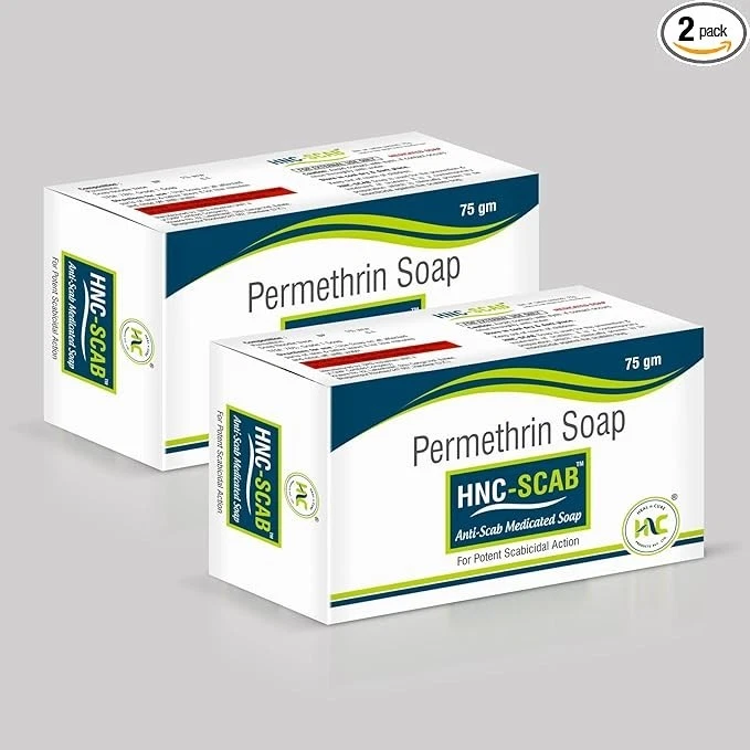 Jabón de permetrina para costras 75 g jabón medicinal anti costras para una potente acción escabicida Foto 1 de 3