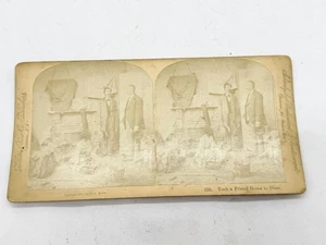 ANTIQUE LITTLETON STEREOVIEW CARD 535 TOOK A FRIEND HOME TO DINE 1873 INTERIOR - Picture 1 of 10