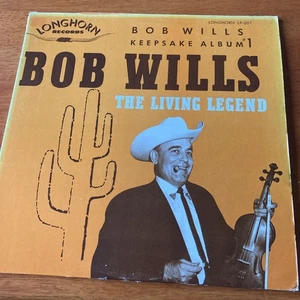 BOB WILLS "The Living Legend" Keepsake Album #1, 1964 Longhorn LP-001 VGC - Picture 1 of 4