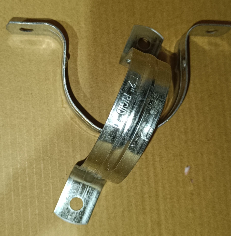 (150) ridgid 2"   2 hole pipe strap - Image 1 of 1