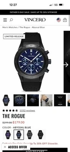 Vincero Watch (Never Worn) - Picture 1 of 9