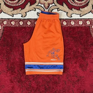 Vintage Y2K AND1 Orange Mesh Baggy Basketball Gym Shorts Size Youth XL - Picture 1 of 11