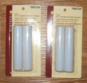 Portfollo Two Packs Of 2 Each Candle Socket Covers - Picture 1 of 1