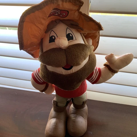 49ers Football Plush Mascot Large 13" San Francisco NFL Sour Dough Sam 1994 Cover
