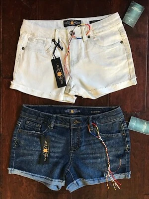 Lucky Brand Girl Frayed Cut off Denim Jean Riley Shorts Size 12 YOU CHOOSE COLOR - Image 1 of 4