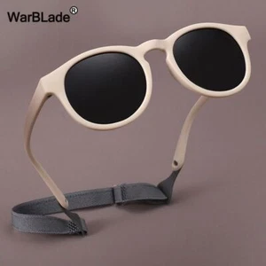 Round Polarized Sunglasses - UV400 Flexible Silicone Glasses Kids Eyewear 1pc - Picture 1 of 18
