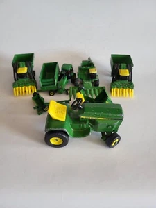 John Deere Tractor Lot of Ertl Trucks & Implements Vintage - Picture 1 of 5