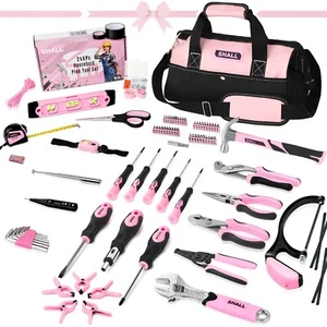 SHALL Pink 246pc Household Home Women Hand Tool Set Kit For Home Repair Tool Set - Picture 1 of 10