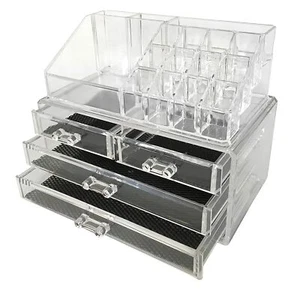 Organizzatore Trucco Acrilico Organizzatore Cosmetico Espositore Portagioie e Cosmetici - Foto 1 di 4