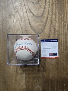 🔥 HANK AARON RARE Giamatti MLB ONL AUTOGRAPHED BASEBALL BRAVES MLB HALL FAME  - Picture 1 of 8