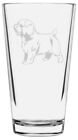 Norfolk Terrier Dog Themed Etched All Purpose 16oz Pint Glass