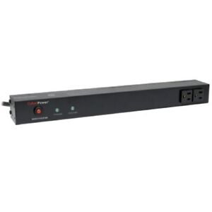 CyberPower RKBS15S2F8R Rackbar Surge Protector, 120V/15A, 10 Outlets, 15 Foot