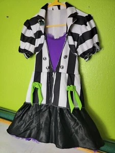 Beetlejuice Dress Adult S Womens Spirit Halloween Costume SIZE 4-6 - Picture 1 of 9