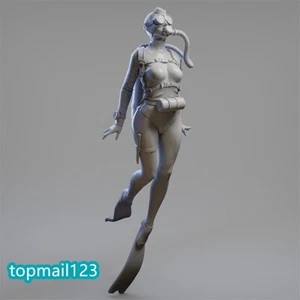 1/35 Resin Diving Girl Beauty Unassembled Unpainted Miniatures Figure Model Toy - Bild 1 von 5