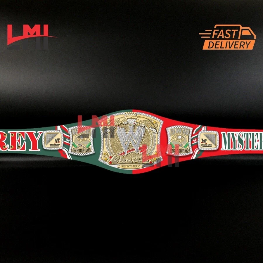 Cinturón Personalizado Rey Mysterio Spinner Campeonato Mundial Peso Pesado Lucha Libre 2mm Foto 1 de 4