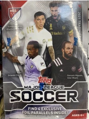 2021 Topps Major League Soccer MLS - Factory Sealed Blaster Box W/ 4 FOIL CARDS - Image 1 of 3