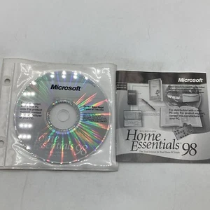 1997 Microsoft Home Essentials 98 New PC CD-ROM + Information Booklet - Picture 1 of 9