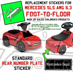 REPLACEMENT stickers TO FIT Kids Mercedes SLS Foot To Floor car ride-on by Kalee - Picture 1 of 22