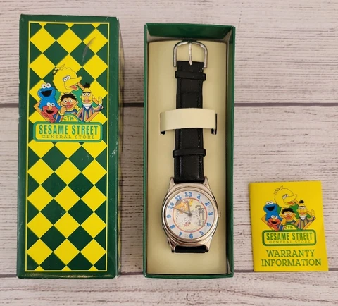 COMPLETE SESAME STREET GENERAL STORE ERNIE BUBBLEBATH WATCH VERY RARE FOSSIL Cover