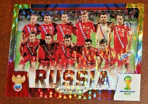 2014 Panini Prizm World Cup Russia Team Photos Yellow & Red Pulsar YP