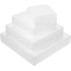  4 Pcs White Foam Cake Mold Polystyrene Dummies Faux Wedding Cakes