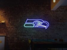 Football Seattle Seahawks Neon Sign, Sports Neon Light Home Decor NFL Wall Decor