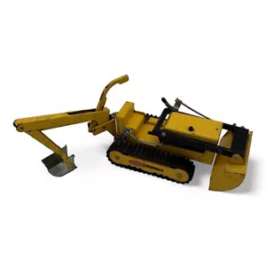 Vintage Tonka Trencher Metal Excavator Backhoe Bulldozer Toy Tractor Diecast - Picture 1 of 9