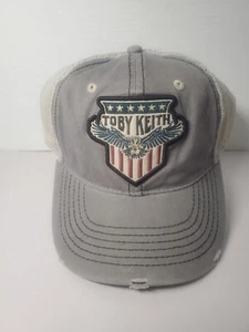 Toby Keith Distressed Mesh Trucker Adjustable Snapback Cap Hat - Picture 1 of 11