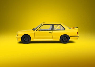 BMW M3 E30 Street Fighter Yellow Dakar 1990 Solido S1801513 1/18 LHD 1:18 - Image 1 of 4