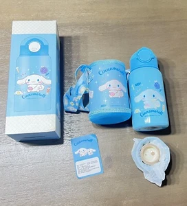 Sanrio Cinnamoroll Stainless Steel Insulated Water Bottle With Cup Straw And Bag - Picture 1 of 4