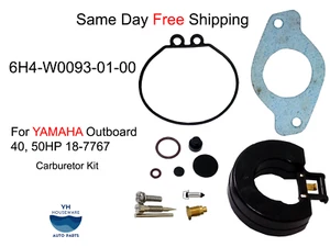 6H4-W0093-01-00 For Yamaha Outboard Carburetor Kit 40, 50HP 18-7767 - Foto 1 di 5
