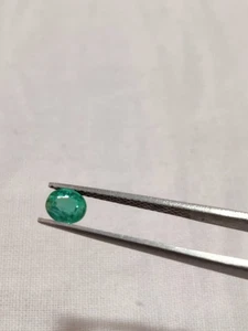 0.55Cts Natural Green Zambian Emeralds 5x5x4mm Oval Cut Loose Gemstone U824 - Picture 1 of 5