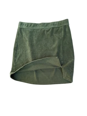 Abercrombie Kids Skirt Corduroy Pocket Slit Green Girls Size 15/16 - Image 1 of 4