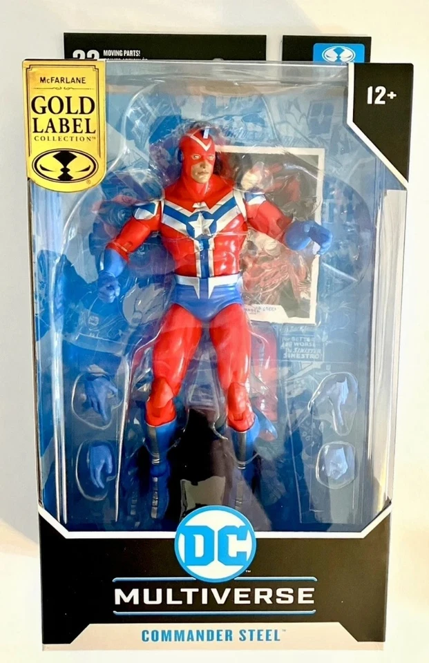 Figura de acción McFarlane Toys Commander Steel DC Multiverse Gold Label 6 pulgadas Foto 1 de 1
