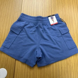 DKNY Women's Terry Cargo Short Size XS Blue - Picture 1 of 8