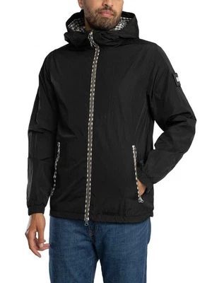 Weekend Offender Herren Jacke mit Campania-Karomuster, Schwarz - Image 1 of 4