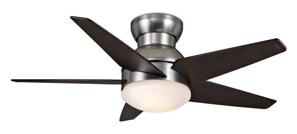 44" Casablanca Isotope Nickel Hugger Ceiling Fan with Wall Control - Image 1 of 1