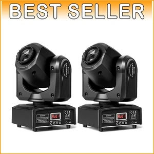 Portable Sound Activated Moving Head Lights with 8 Colors - Perfect for Events - Picture 1 of 9