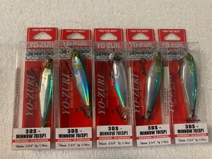 (MENGE 5) YO-ZURI 3DS MINNOW 70mm 1/4oz.  MEHRERE FARBEN NEU IN VERPACKUNG - Bild 1 von 3