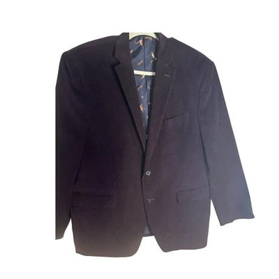 Lauren Ralph Lauren Men's Corduroy Blazer Purple Elbow Patch Size 42S - Image 1 of 4