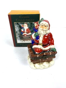 Rooftop Santa Musical Treasure Box Classic Collectibles 1997 - Bild 1 von 4