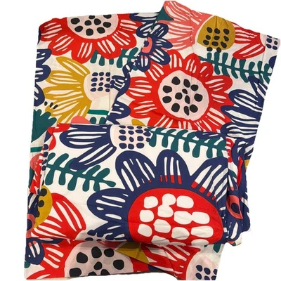 IKEA Sommaraster King Size Cotton Floral Duvet Cover And Pillow Shams Y2K 1999 - Image 1 of 4