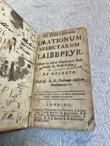 1722 M. Tullii Cicerons Orationum Selectarum Laibbpeyr in lateinischer Cicero Rede #H - Bild 1 von 14