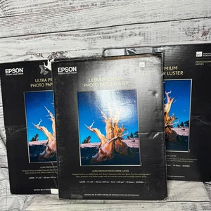 Epson Ultra Premium Papier Photo Lustre 17x22" 75 Feuilles Pack de 3 NEUF - Photo 1/4