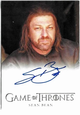 2015 Sean Bean (Ned Stark) Autograph Rittenhouse Game of Thrones Season 4 - Image 1 of 2
