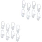 100 Pcs Wall Mounted Hooks Ceiling Curtain Rods Glider Track Dedicated