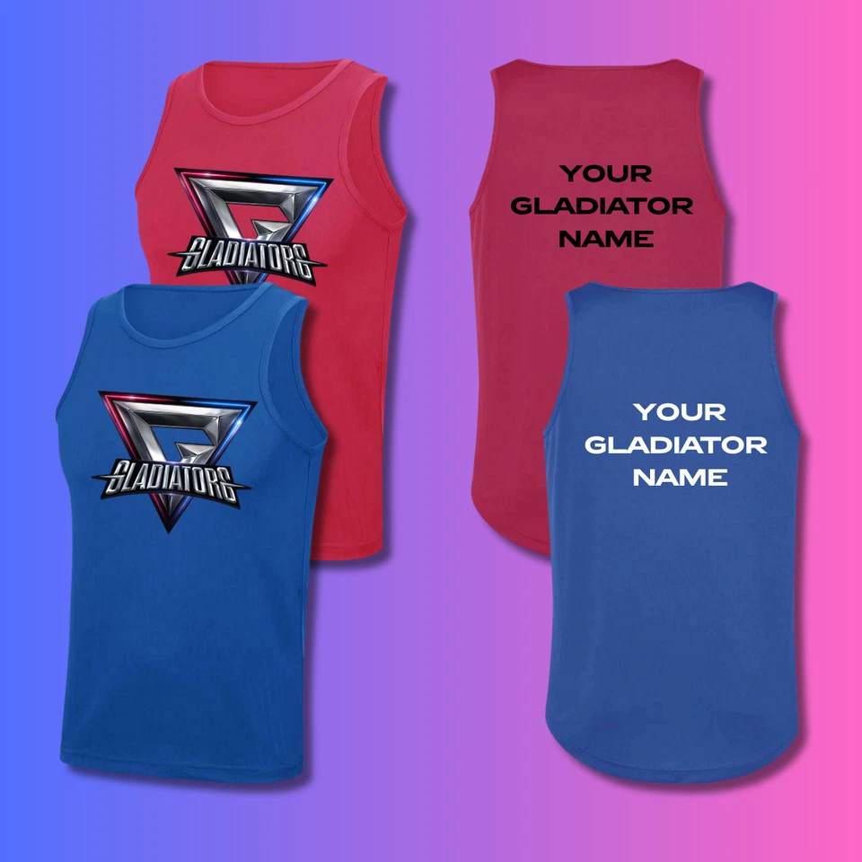 DAVID O JONES ONLINE SPORTS Custom Gladiators Fancy Dress Vest – Personalised Stag, Hen & Party Gear!