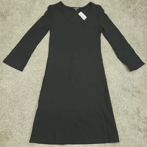 NWT The Limited Dress Women XS XSmall Black V-Neck Knee Length Long Sleeve - Picture 1 of 22